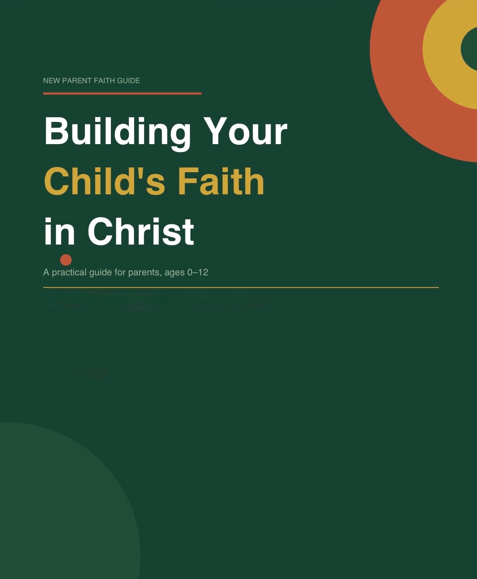 Building Your Child's Faith in Christ